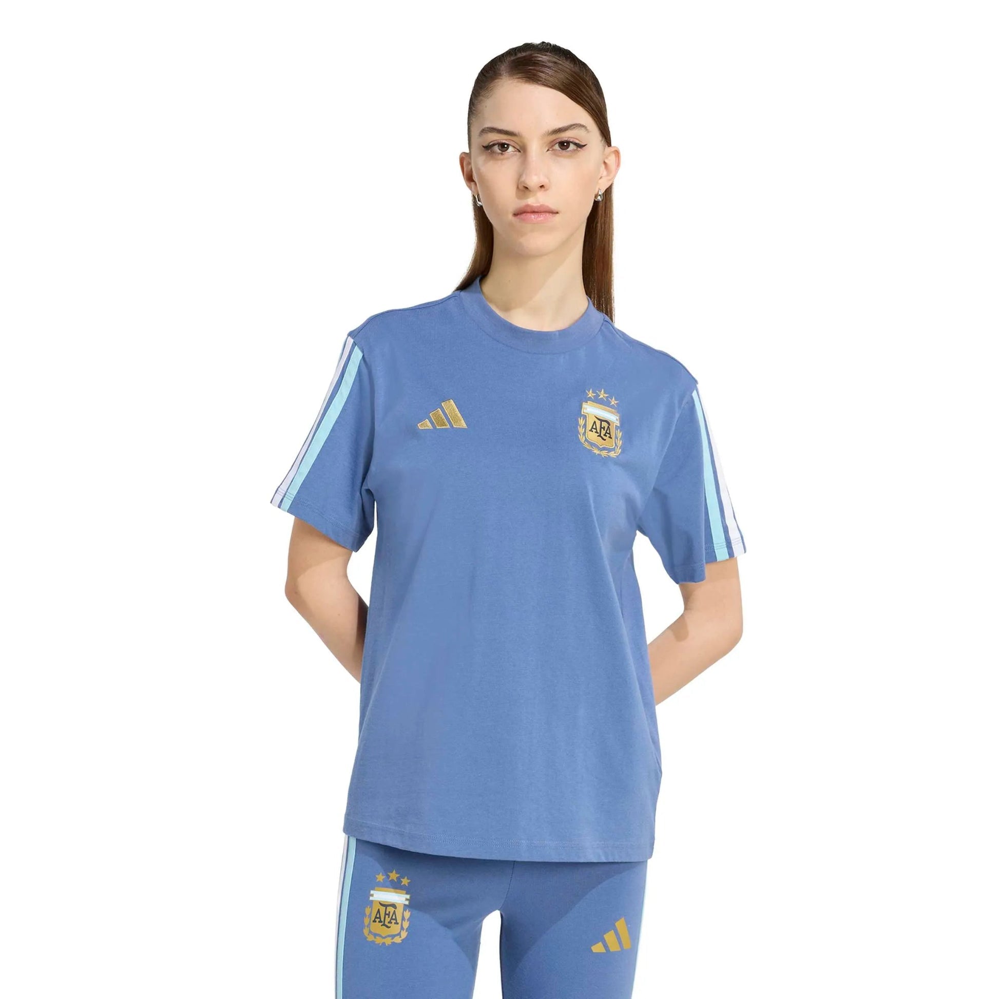 2026 Argentina Women's DNA Tee Crew Blue - Adidas