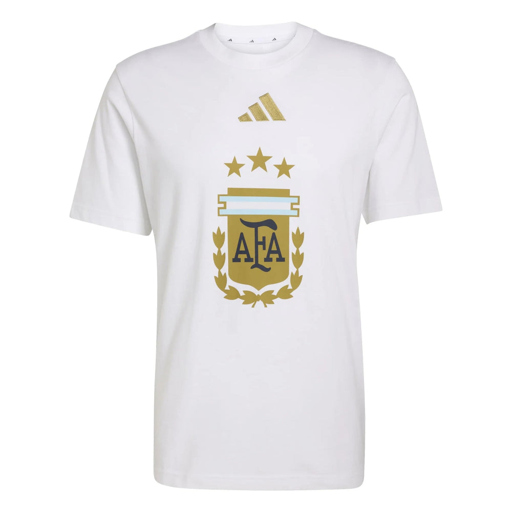 2026 Argentina Men's DNA Graphic Tee White - Adidas