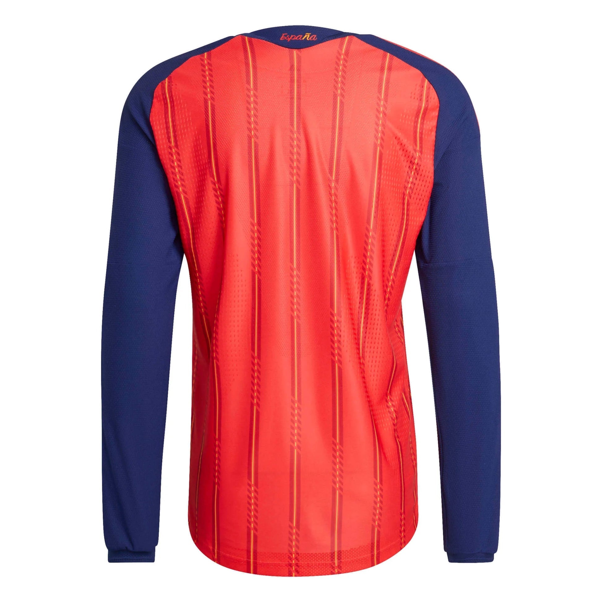 2026 Spain Men's Authentic Home Long-Sleeve Soccer Jersey Vivid Red - Adidas