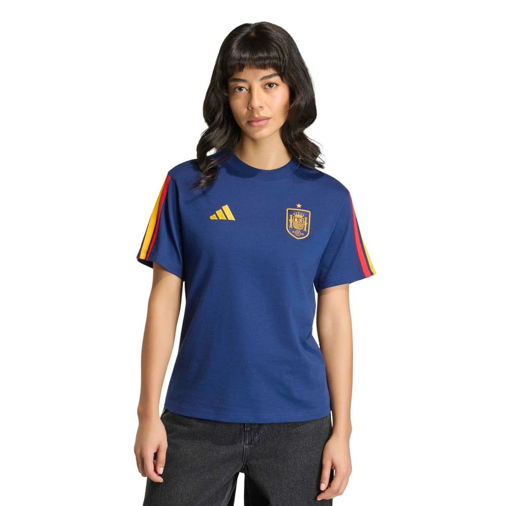 2026 Spain Women's DNA Tee Dark Blue - Adidas
