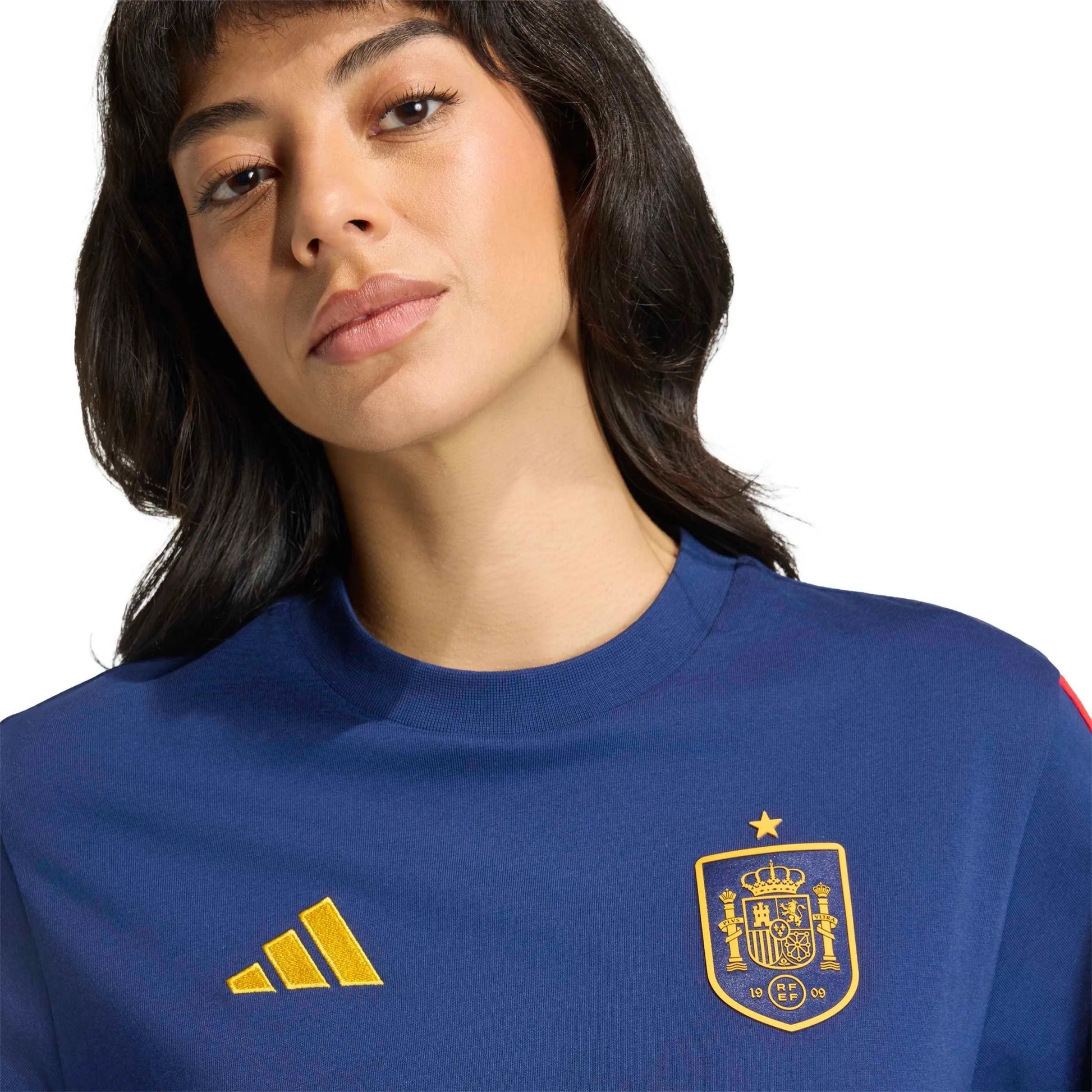 2026 Spain Women's DNA Tee Dark Blue - Adidas