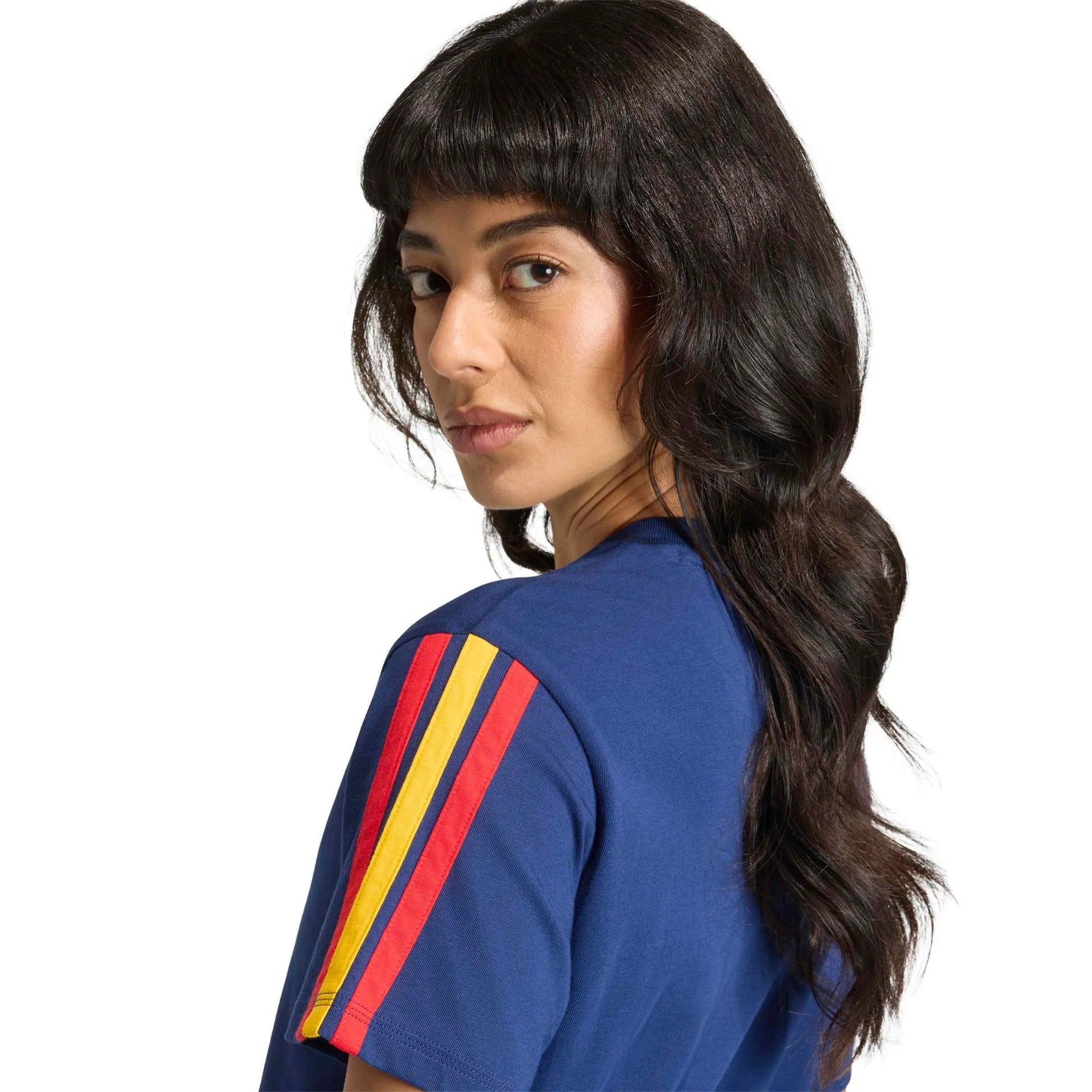 2026 Spain Women's DNA Tee Dark Blue - Adidas
