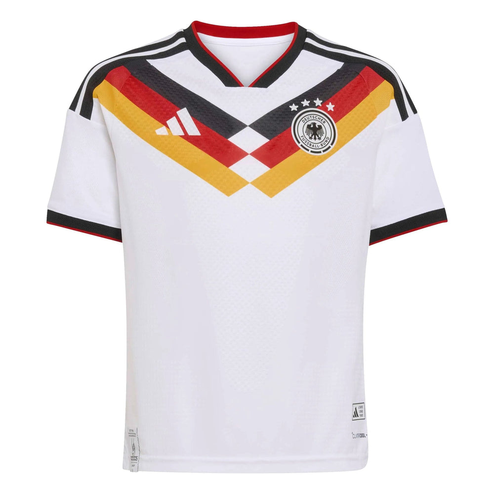 2026 Germany Youth Stadium Home Soccer Jersey White - Adidas