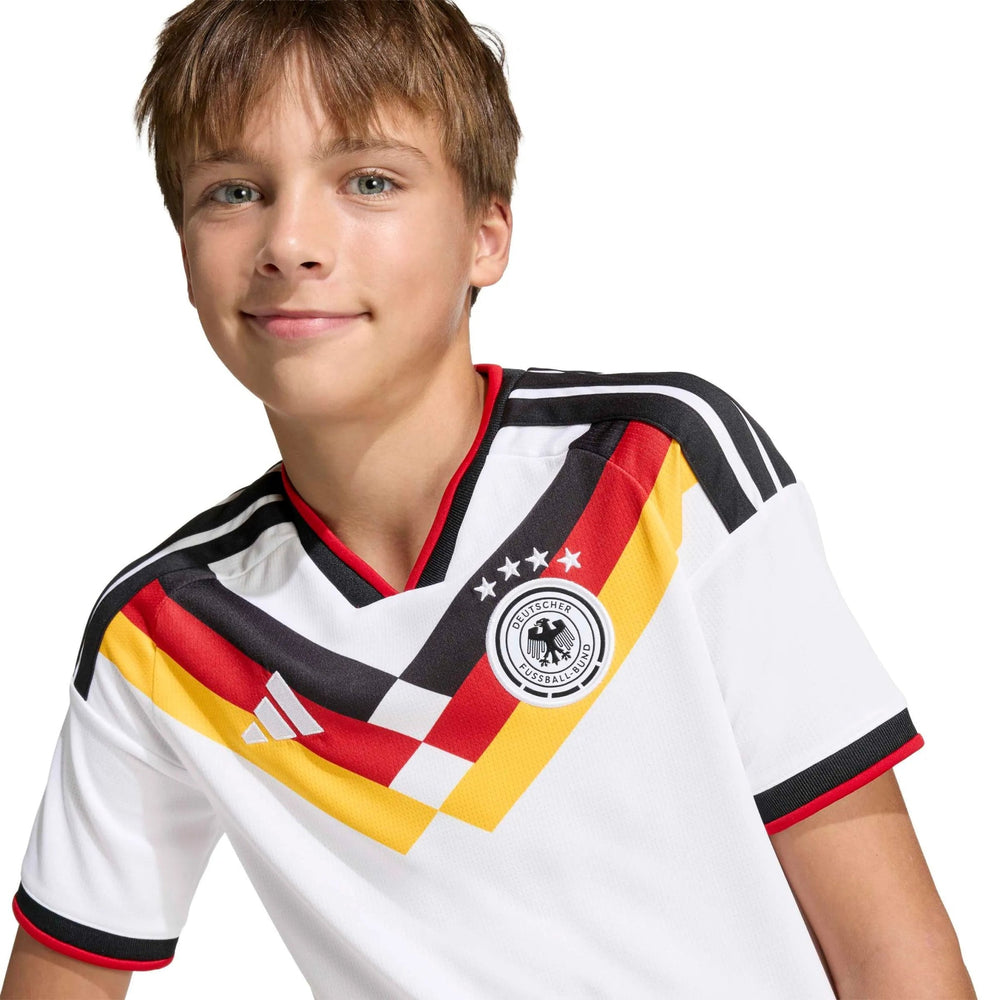2026 Germany Youth Stadium Home Soccer Jersey White - Adidas