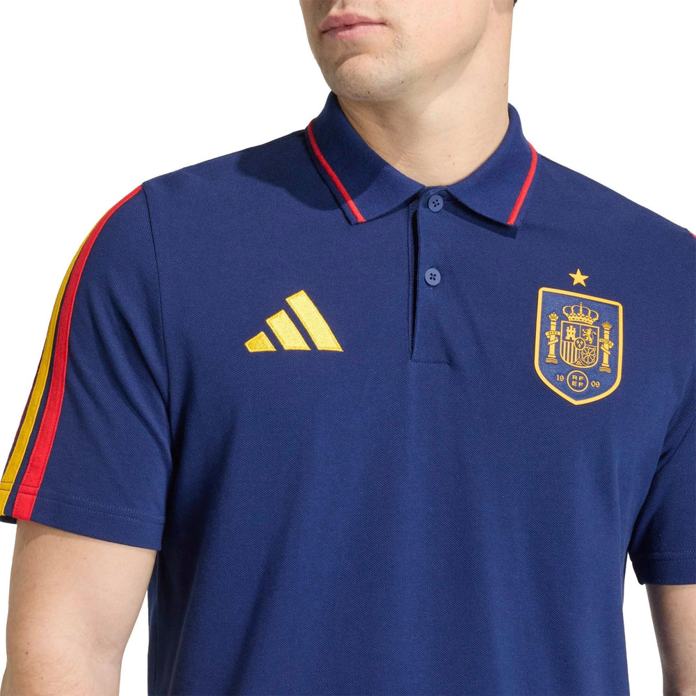 2026 Spain Men's DNA Polo Dark Blue - Adidas