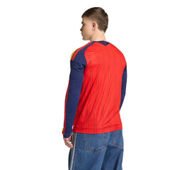 2026 Spain Men's Stadium Home Long-Sleeve Soccer Jersey Vivid Red - Adidas