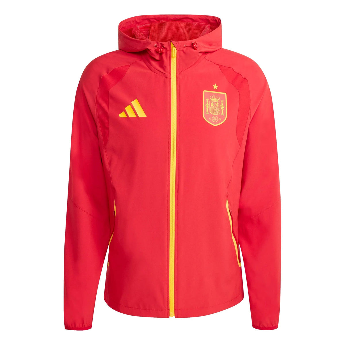 2026 Spain Men's Tiro Travel Full Zip Windbreaker Team Power Red 2 - Adidas
