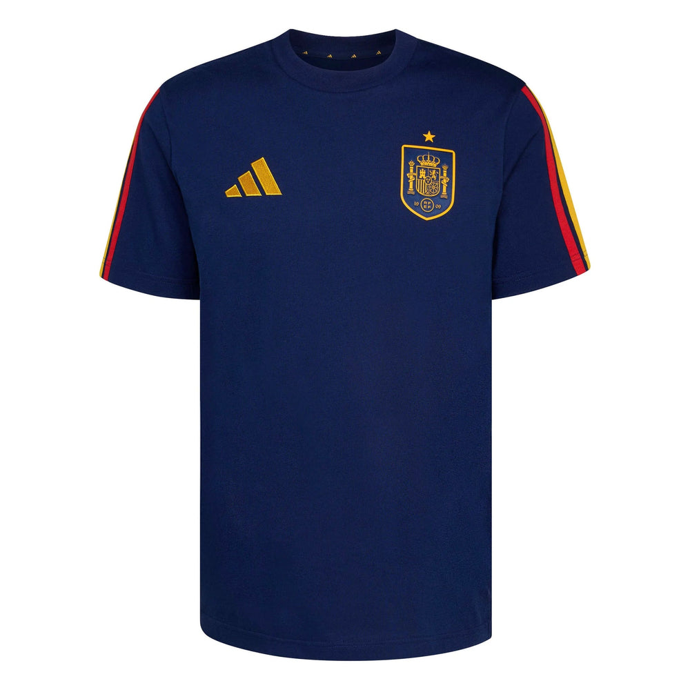 2026 Spain Men's DNA Tee Dark Blue - Adidas