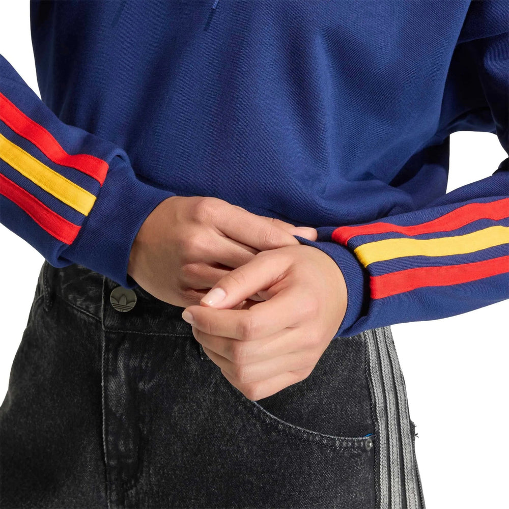 2026 Spain Women's DNA Hoodie Dark Blue - Adidas