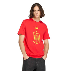 2026 Spain Men's DNA Graphic Tee Vivid Red - Adidas