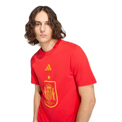 2026 Spain Men's DNA Graphic Tee Vivid Red - Adidas