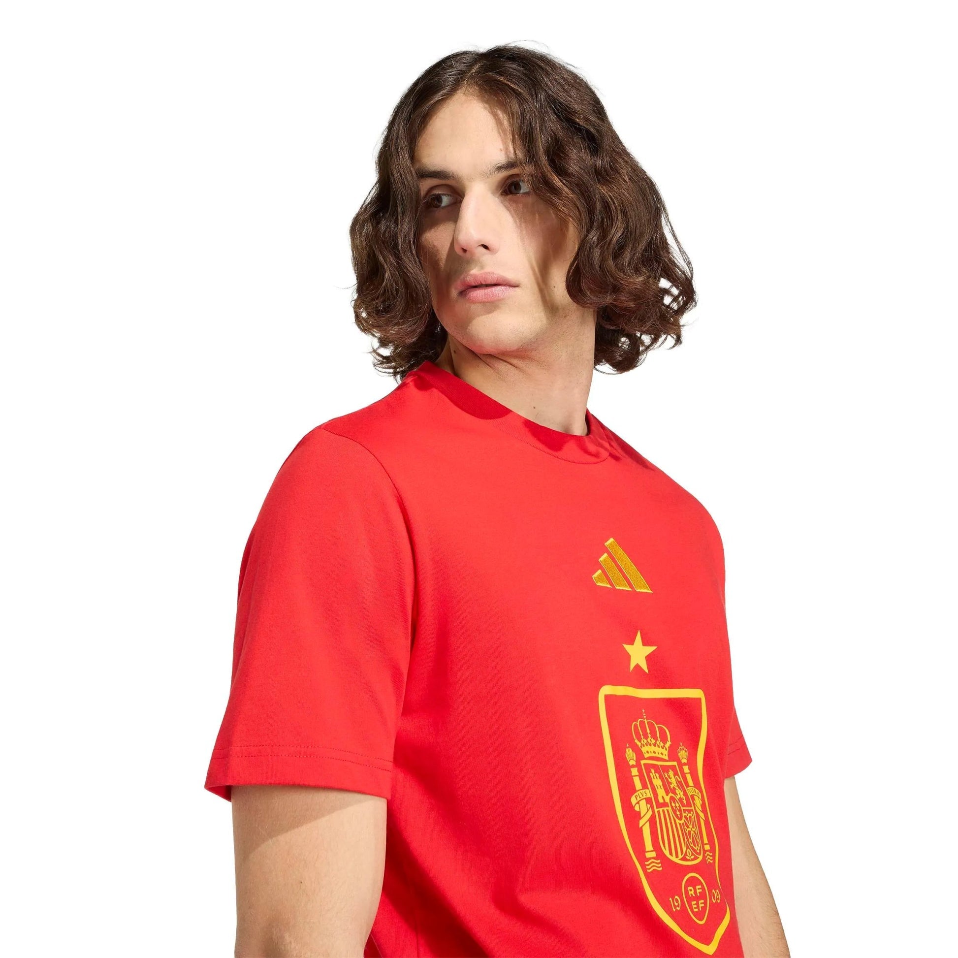 2026 Spain Men's DNA Graphic Tee Vivid Red - Adidas