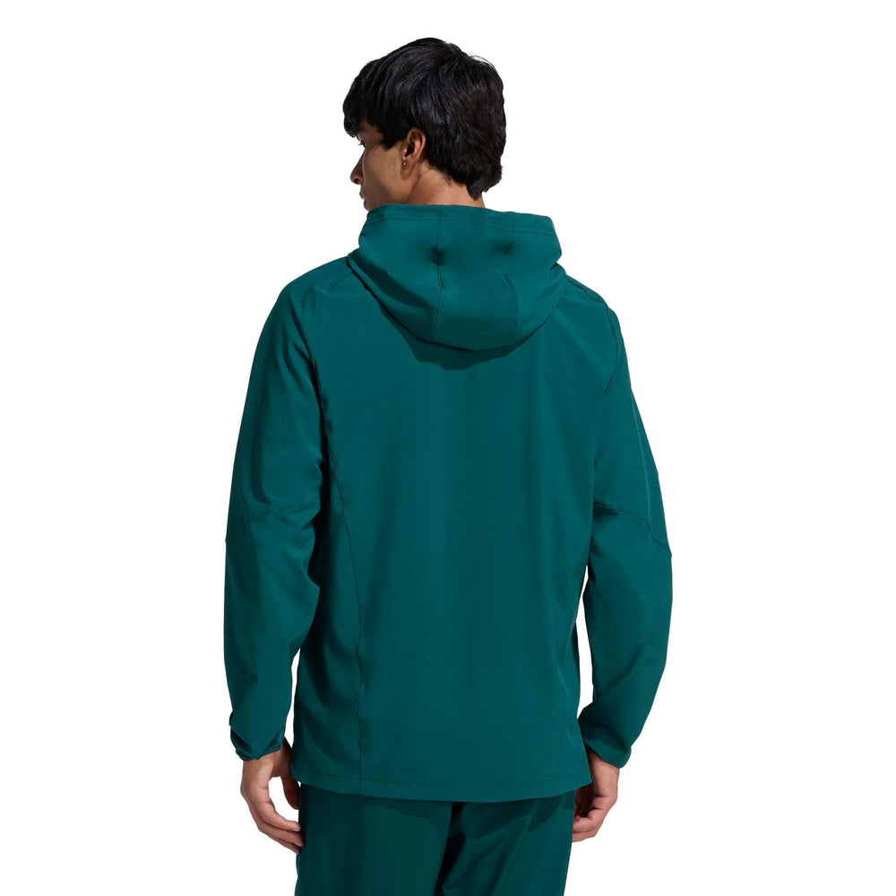 2026 Mexico Men's Tiro Travel Full Zip Windbreaker Aurora Ivy - Adidas