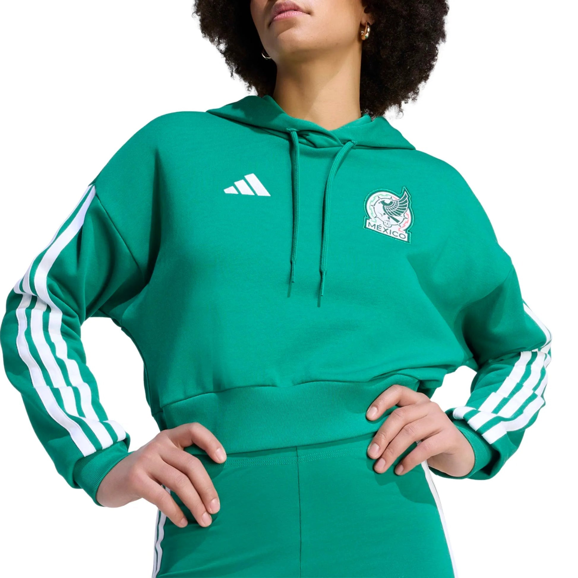 2026 Mexico Women's DNA Hoodie Bold Green - Adidas
