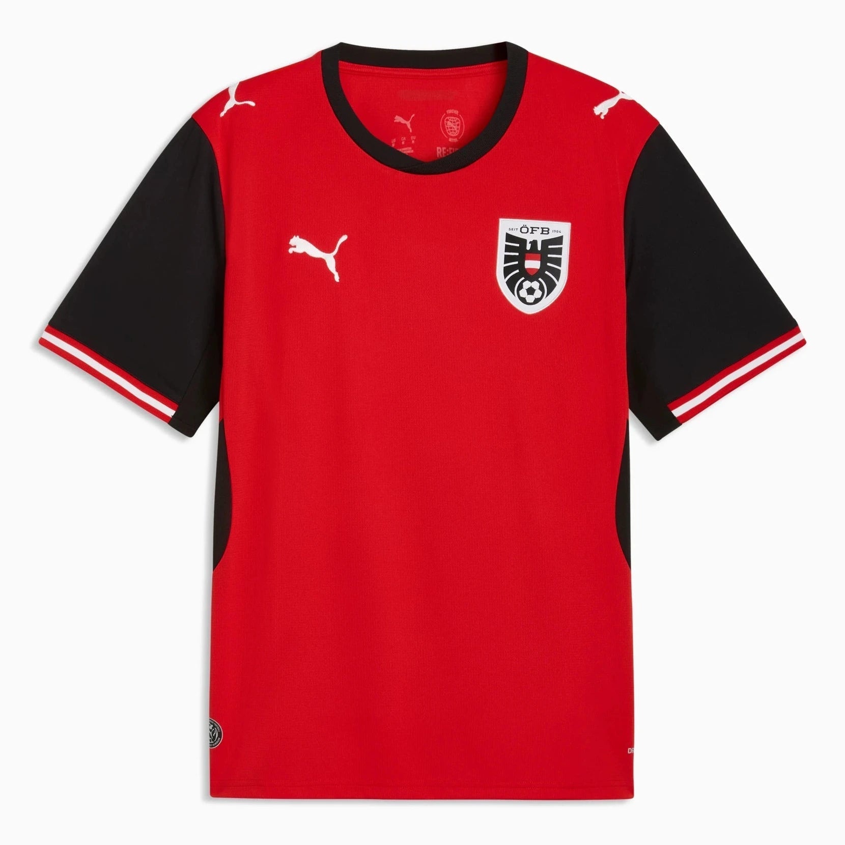 2026 Austria Men's Stadium Home Soccer Jersey Puma Red-Puma Black - Puma