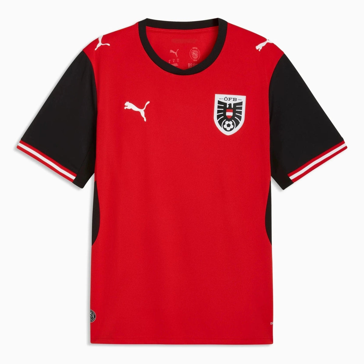 2026 Austria Men's Stadium Home Soccer Jersey Puma Red-Puma Black - Puma