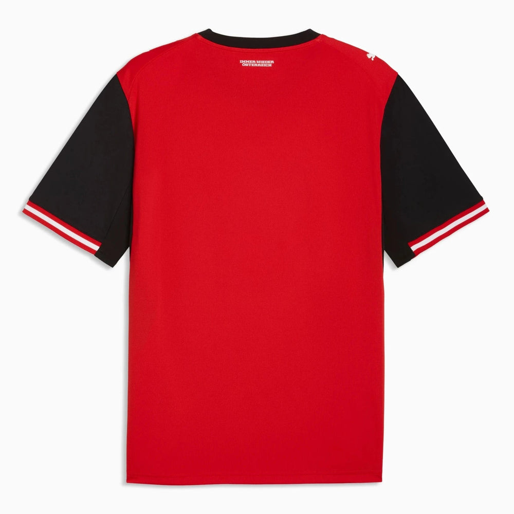 2026 Austria Men's Stadium Home Soccer Jersey Puma Red-Puma Black - Puma
