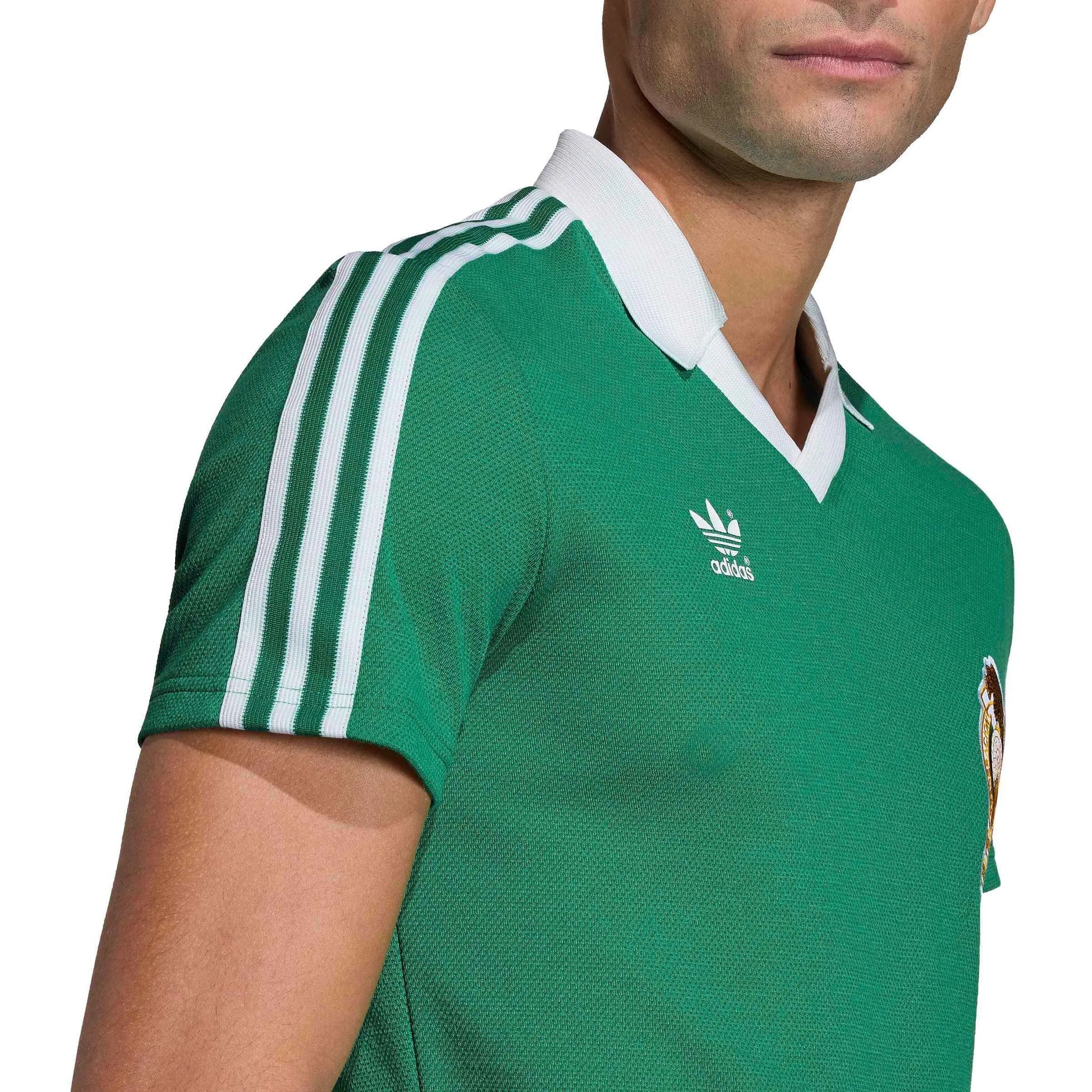 1986 Mexico Men's Retro Stadium Home Soccer Jersey Green - Adidas