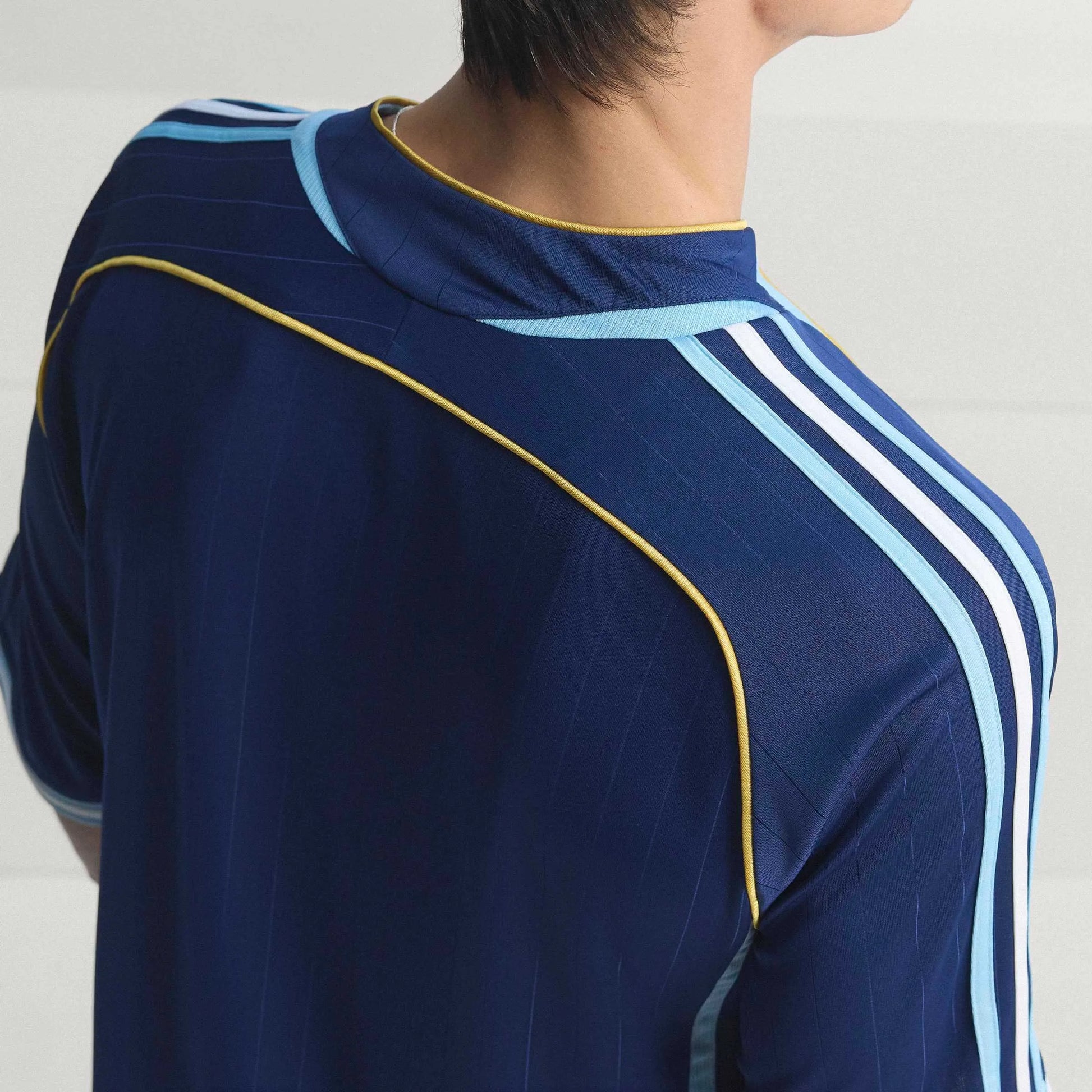 2006 Argentina Men's Retro Stadium Away Soccer Jersey Dark Blue - Adidas