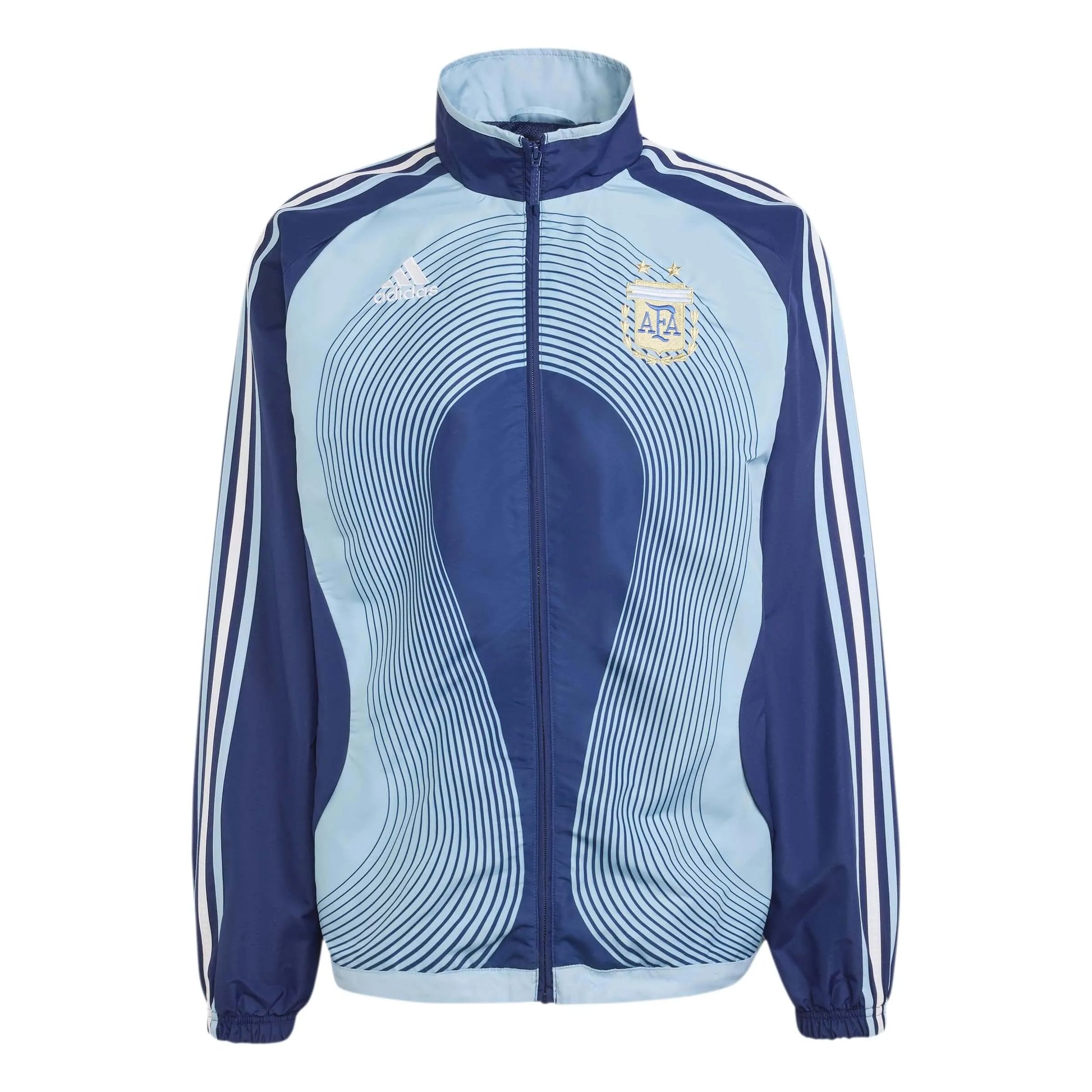2006 Argentina Men's Retro Away Track Top Dark Blue - Adidas
