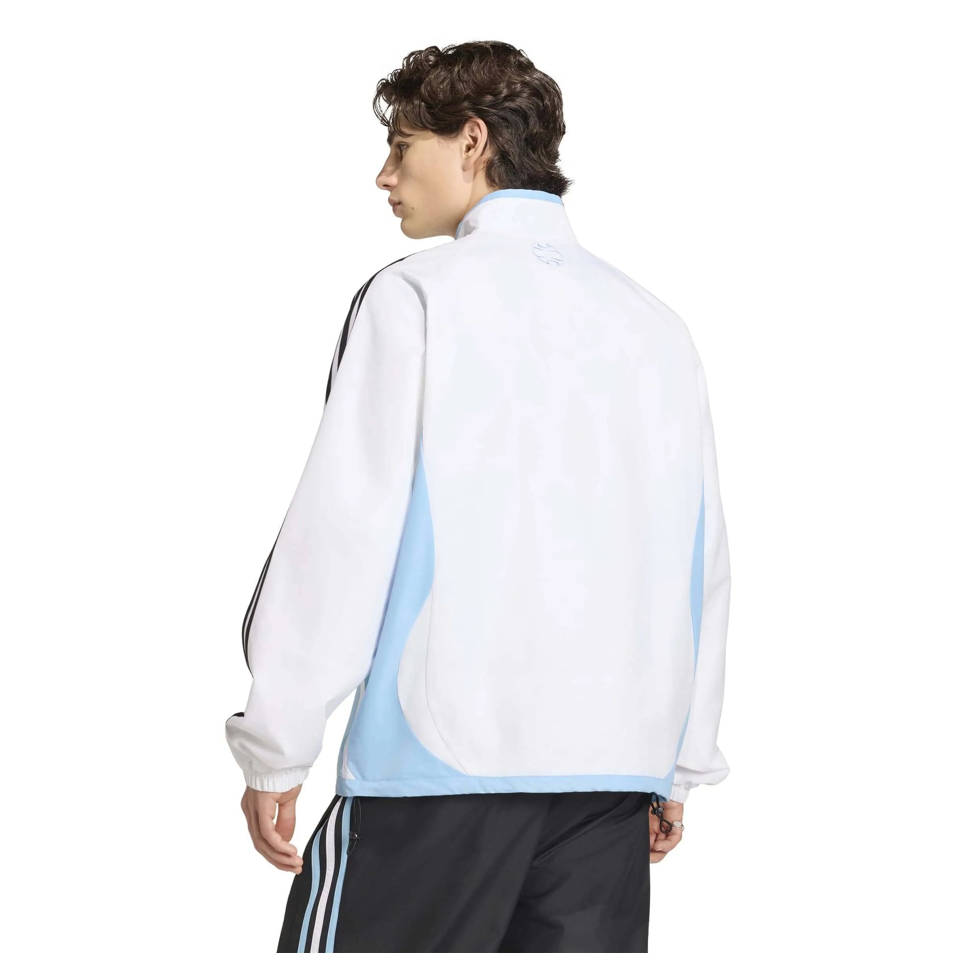 2006 Argentina Men's Retro Home Track Top White / Clear Blue - Adidas