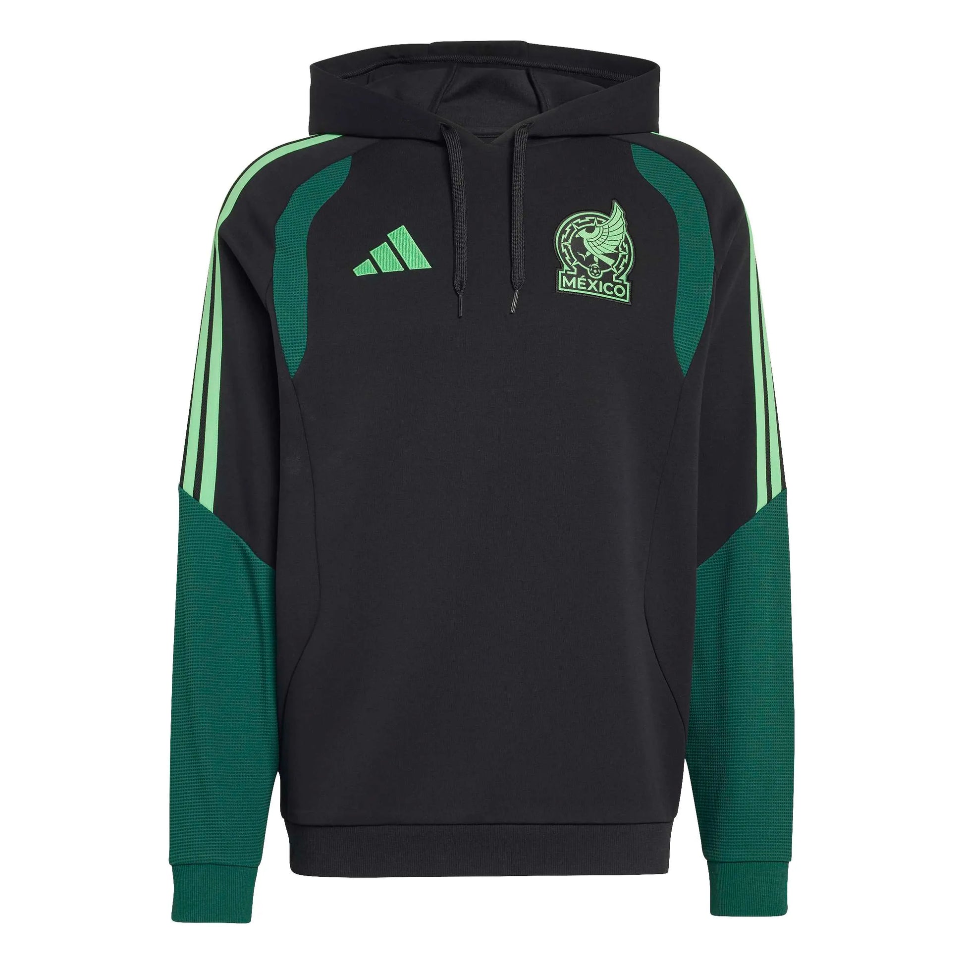 2026 Mexico Men's Tiro Hoodie Black/Green - Adidas