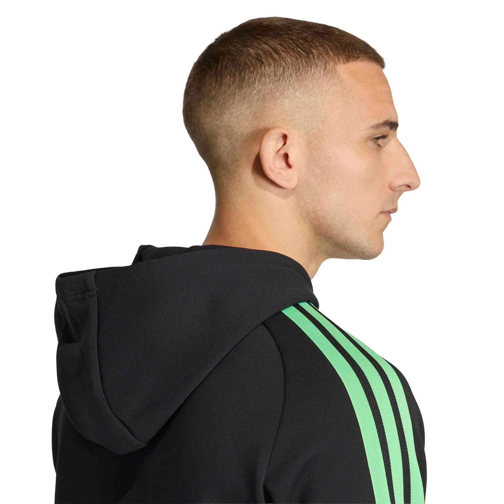 2026 Mexico Men's Tiro Hoodie Black/Green - Adidas
