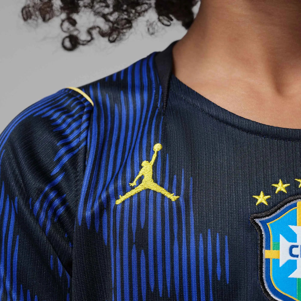 2026-27 Brazil Little Kids' Stadium Away Soccer Jersey Old Royal/Black/P109C - Nike
