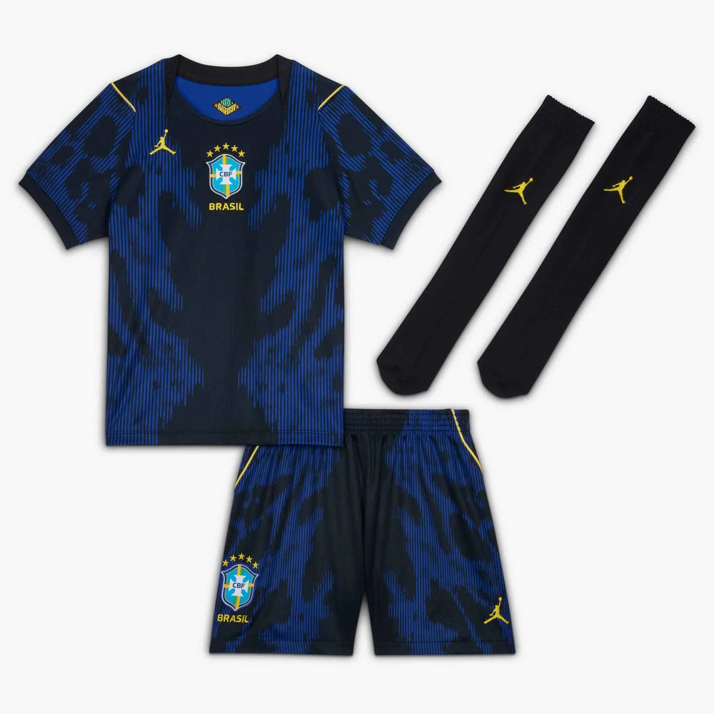 2026-27 Brazil Little Kids' Stadium Away Kit Old Royal/Black/P109C - Nike