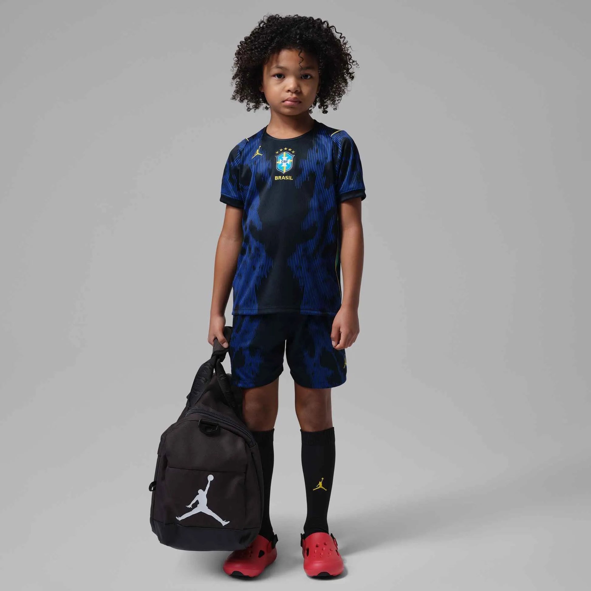 2026-27 Brazil Little Kids' Stadium Away Kit Old Royal/Black/P109C - Nike