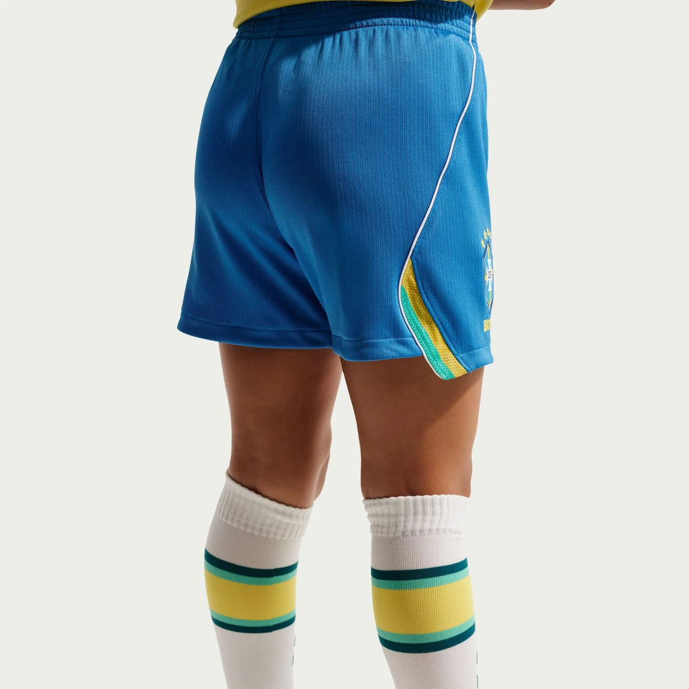 2026-27 Brazil Little Kids' Stadium Home Kit Canary/Light Menta/Geode Teal - Nike