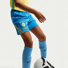 2026-27 Brazil Youth Stadium Home Shorts LT Photo Blue/Light Menta/White - Nike