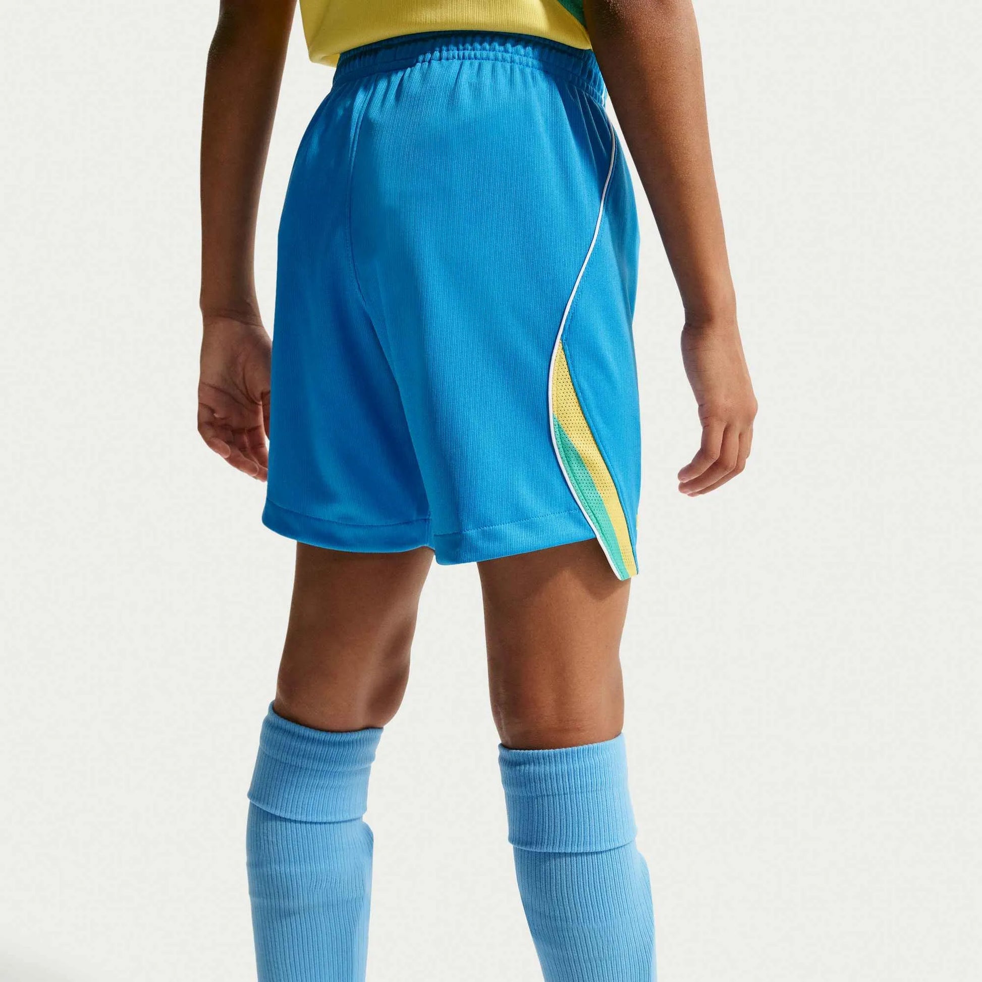 2026-27 Brazil Youth Stadium Home Shorts LT Photo Blue/Light Menta/White - Nike