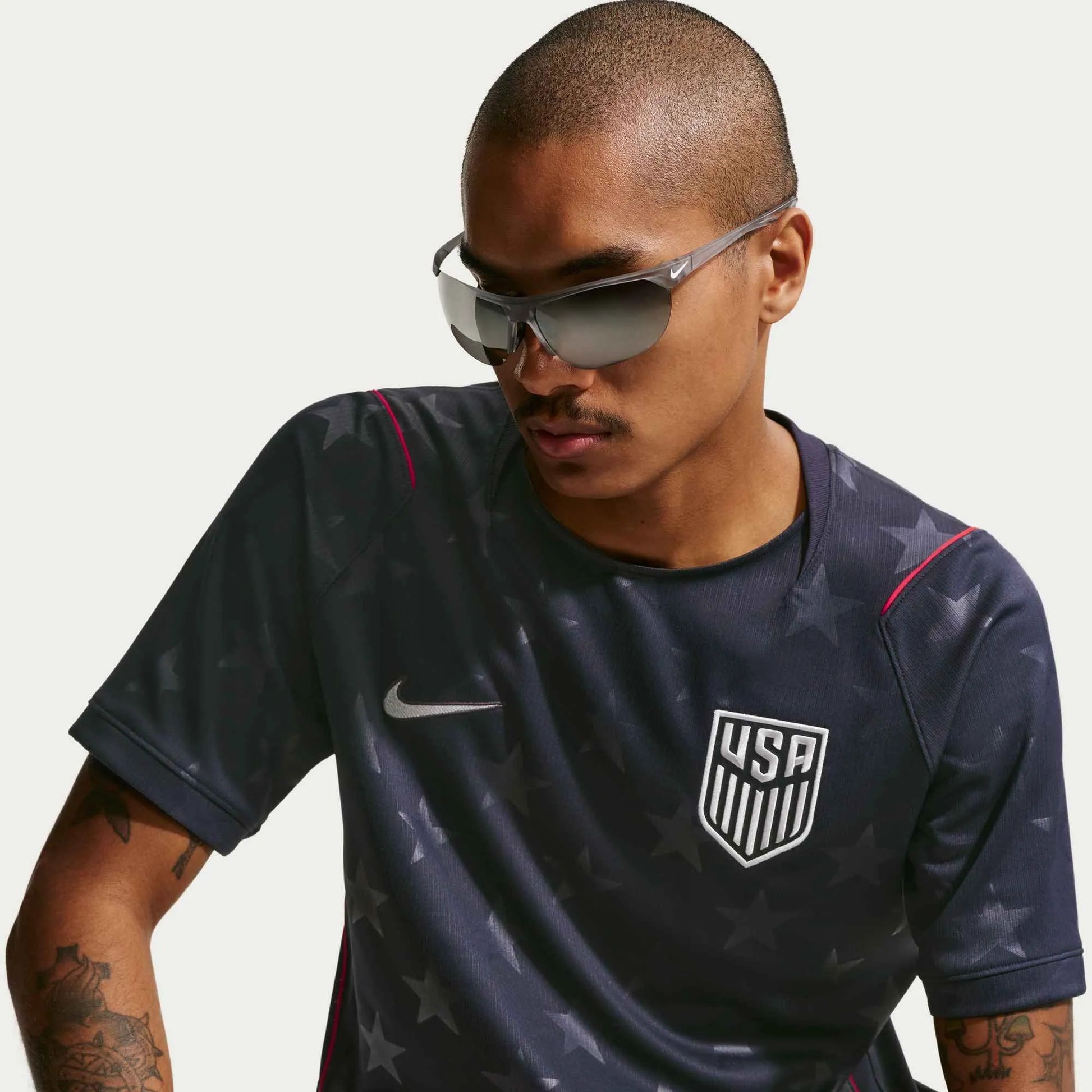2026-27 USMNT Men's Stadium Away Soccer Jersey Dark Obsidian/Pure Platinum - Nike