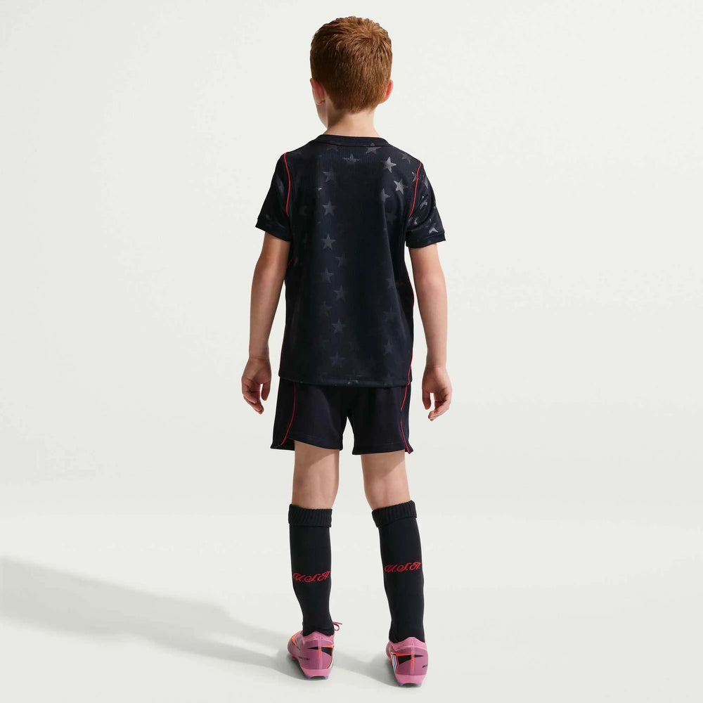 2026-27 USMNT Little Kid's Stadium Away Kit Dark Obsidian/Pure Platinum - Nike