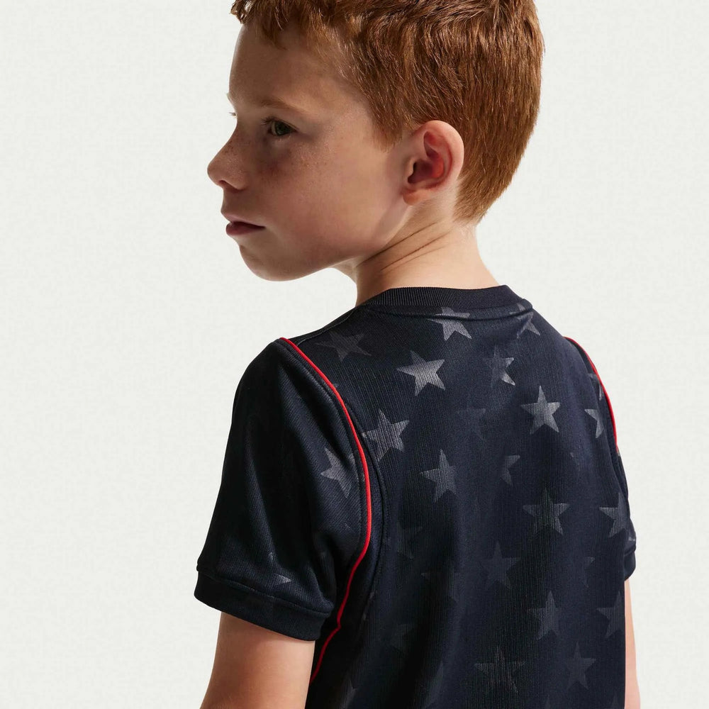 2026-27 USMNT Little Kid's Stadium Away Kit Dark Obsidian/Pure Platinum - Nike