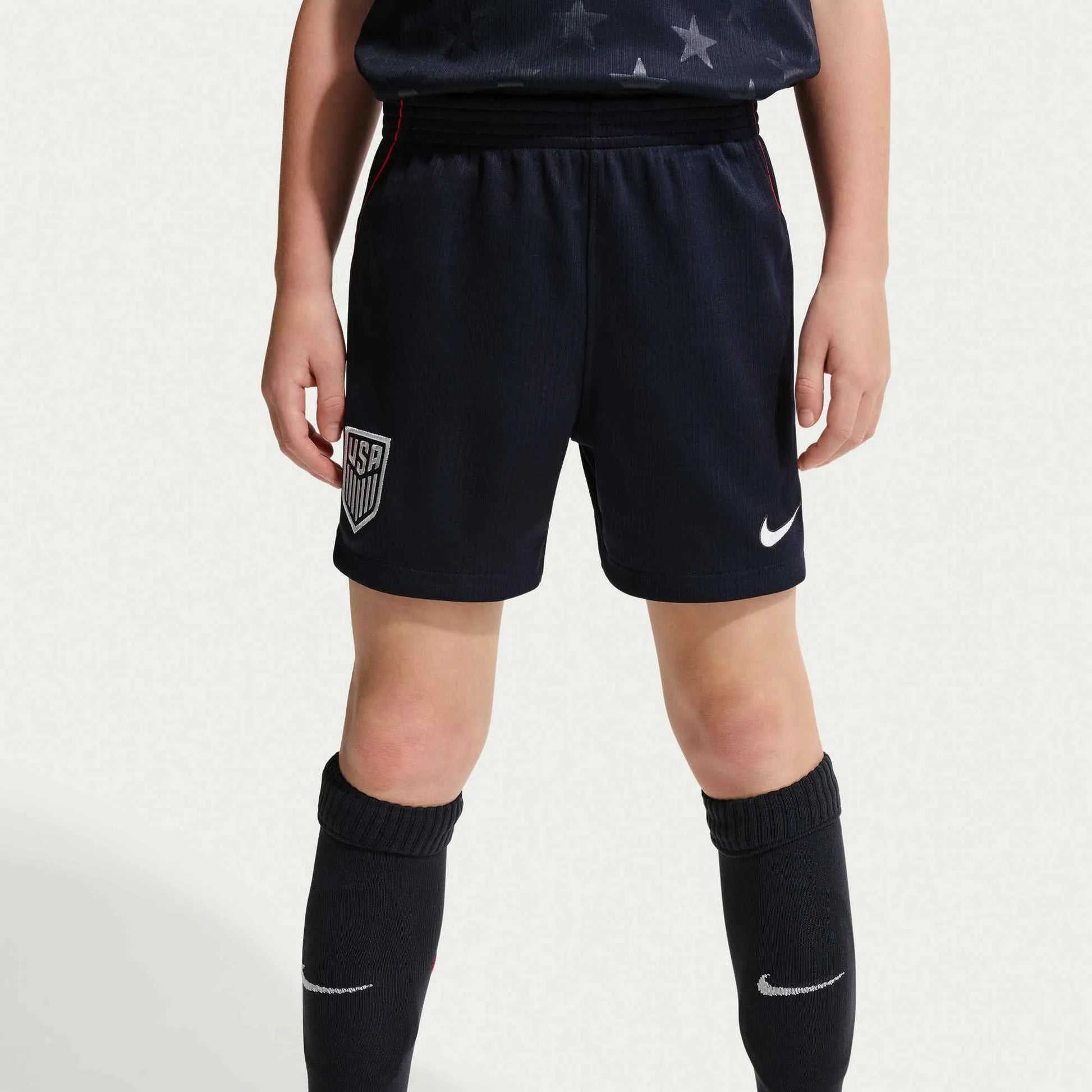 2026-27 USMNT Little Kid's Stadium Away Kit Dark Obsidian/Pure Platinum - Nike