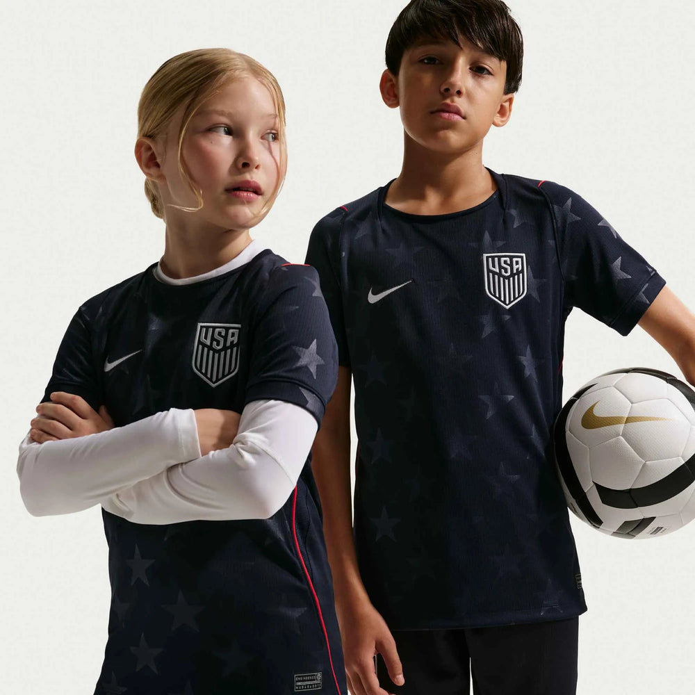 2026-27 USMNT Youth Stadium Away Soccer Jersey Dark Obsidian/Pure Platinum - Nike