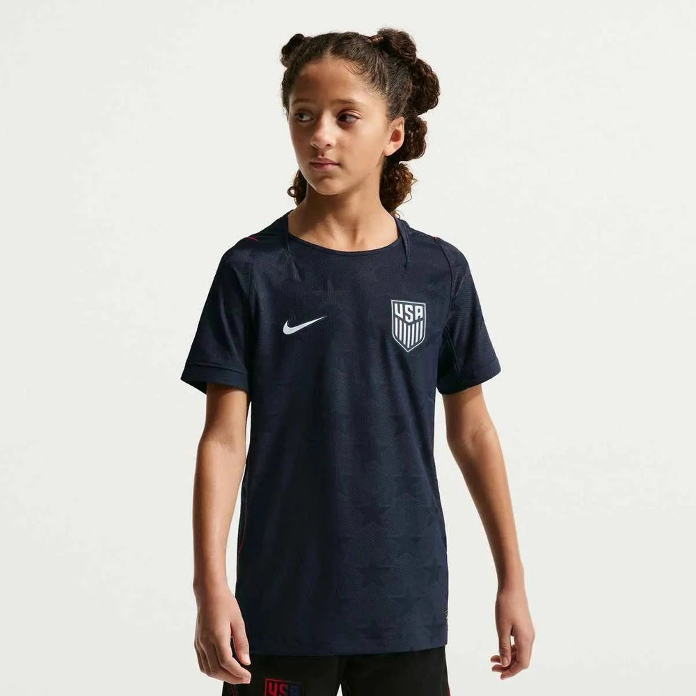 2026-27 USMNT Youth Authentic Away Soccer Jersey Dark Obsidian/Pure Platinum - Nike