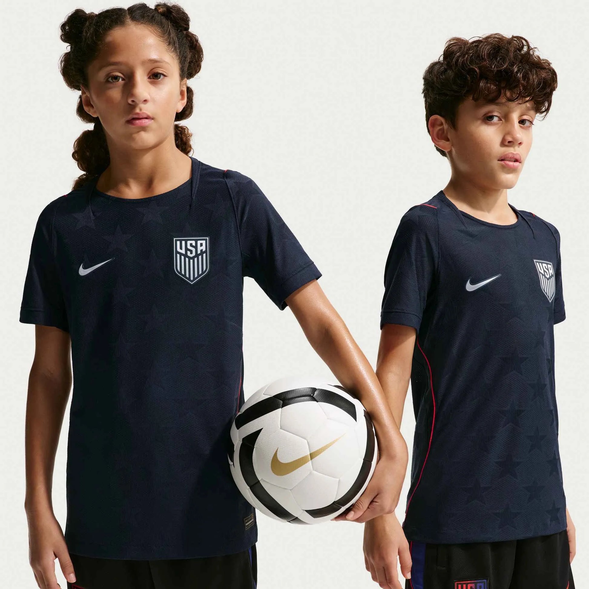 2026-27 USMNT Youth Authentic Away Soccer Jersey Dark Obsidian/Pure Platinum - Nike