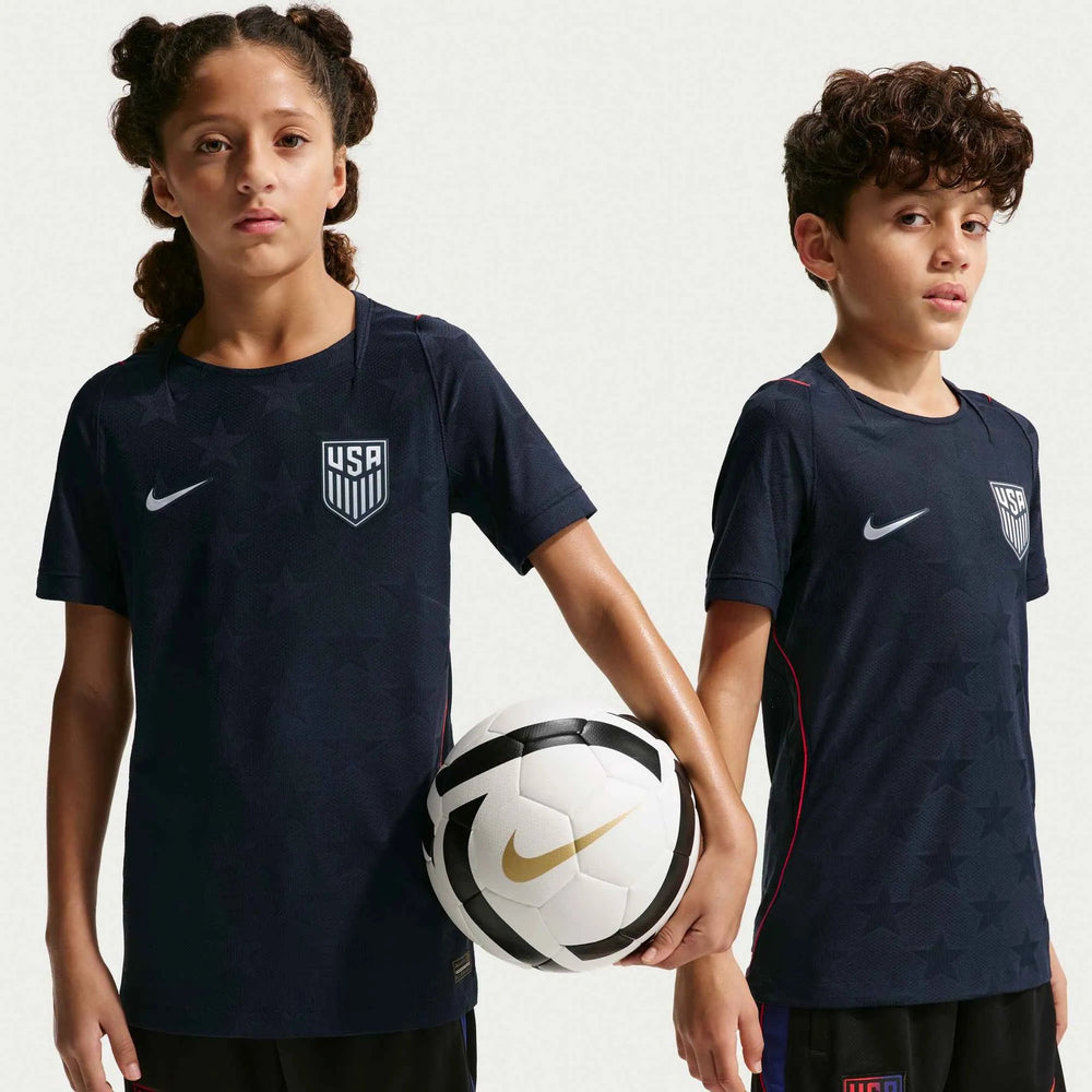 2026-27 USMNT Youth Authentic Away Soccer Jersey Dark Obsidian/Pure Platinum - Nike