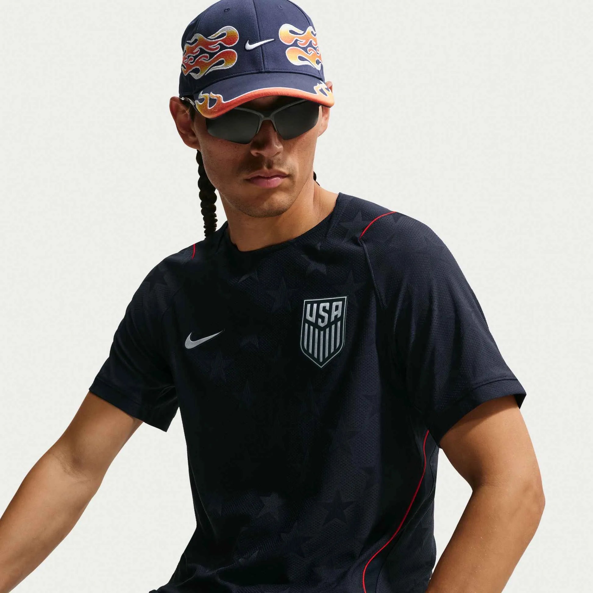 2026-27 USMNT Men's Authentic Away Soccer Jersey Dark Obsidian/Pure Platinum - Nike