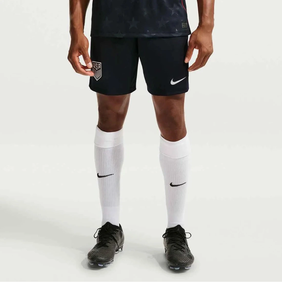 2026-27 USMNT Men's Stadium Away Shorts Dark Obsidian/Pure Platinum - Nike