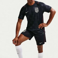 2026-27 USMNT Men's Stadium Away Shorts Dark Obsidian/Pure Platinum - Nike