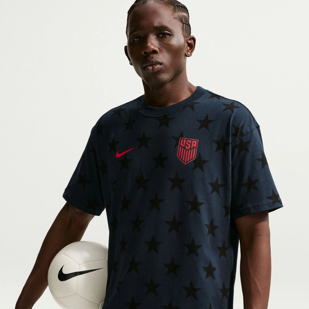 2026-27 USMNT Men's All Over Print Tee Dark Obsidian - Nike
