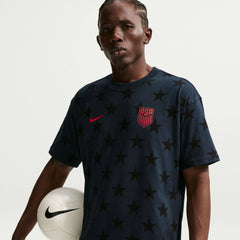 2026-27 USMNT Men's All Over Print Tee Dark Obsidian - Nike