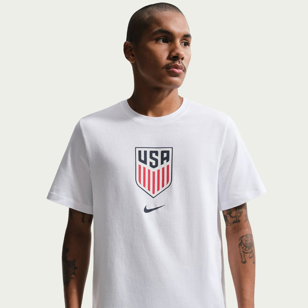 2026-27 USMNT Men's Crest Tee White - Nike
