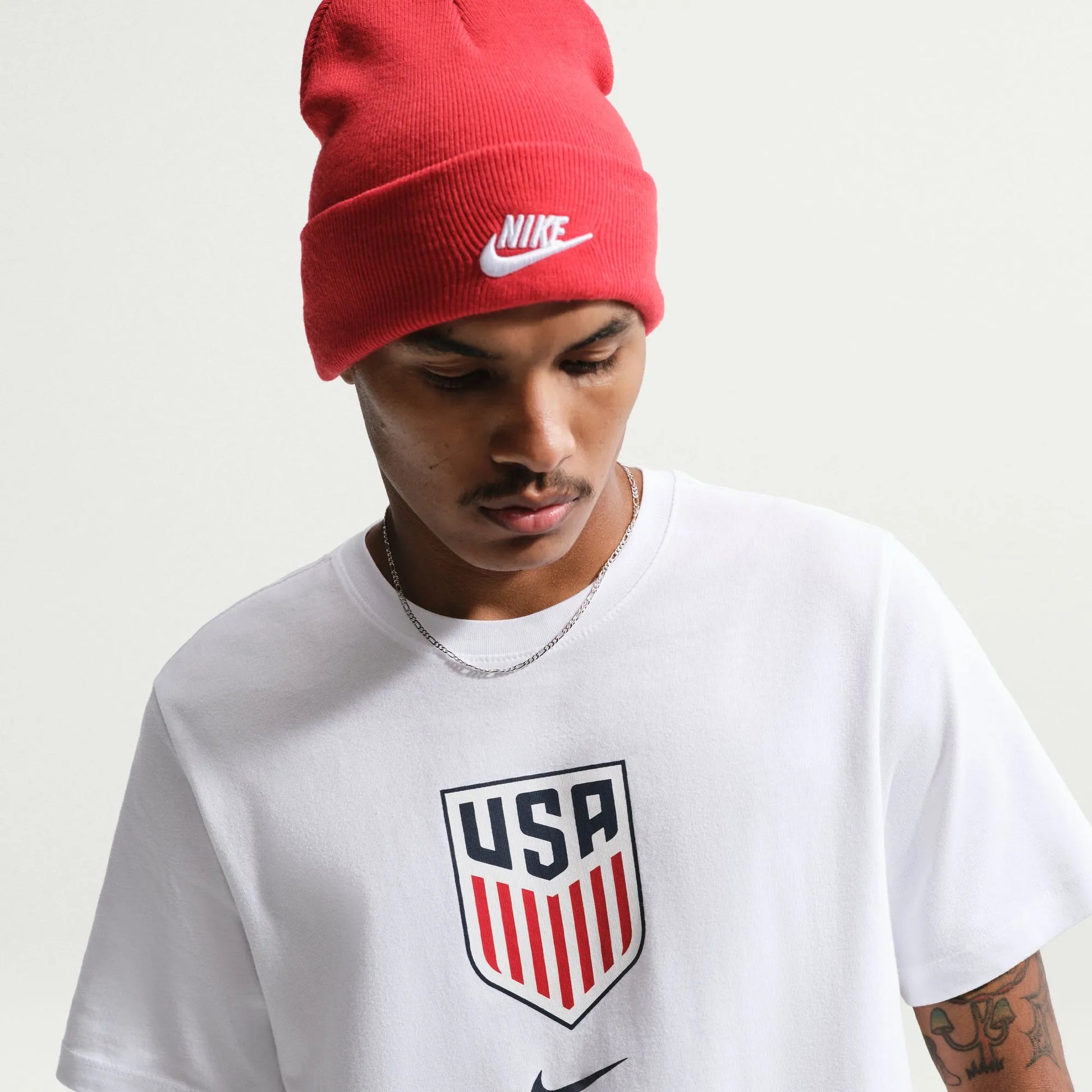 2026-27 USMNT Men's Crest Tee White - Nike