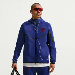 2026-27 USMNT Men's Full-Zip Tech Fleece Hoodie Deep Royal Blue/Challenge Red - Nike