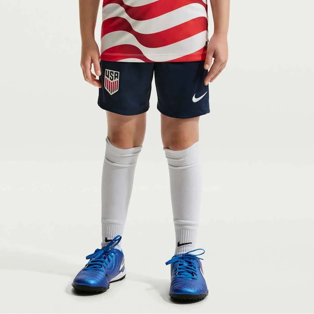 2026-27 USMNT Youth Stadium Home Shorts Midnight Navy/Sail - Nike